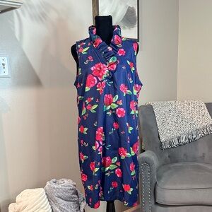 Mud Pie Floral Navy and Light Blue Garment